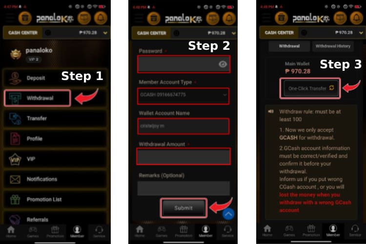 How to Withdraw at Online Casino